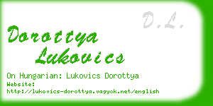 dorottya lukovics business card